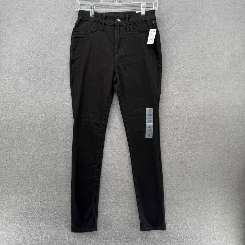 Old Navy Girls Black Ballerina Jeggings 360 Stretch Built-In Tough Size 16 NWT
